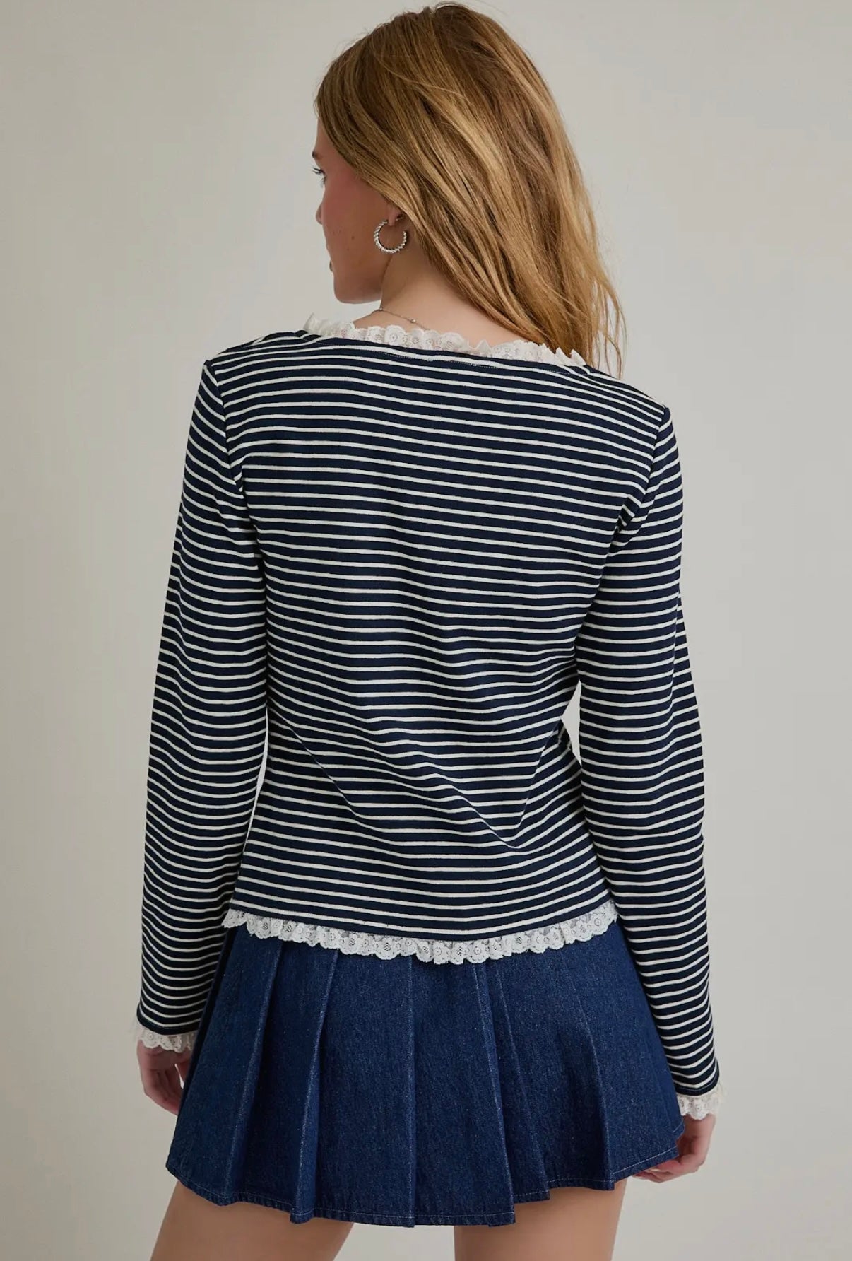 SAY IT AINT SO STRIPED CARDIGAN