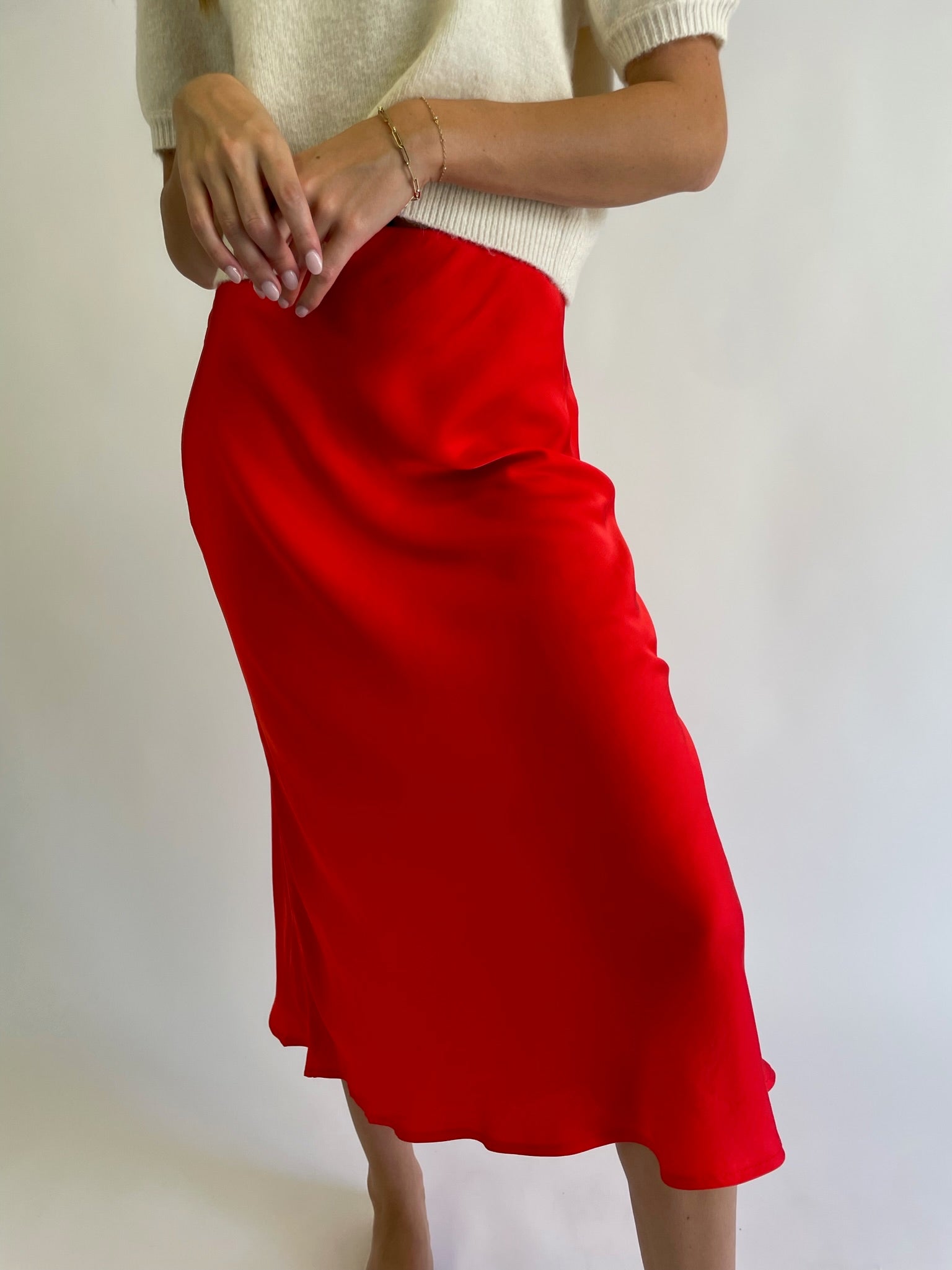 THE ROCK N ROLL MIDI SKIRT