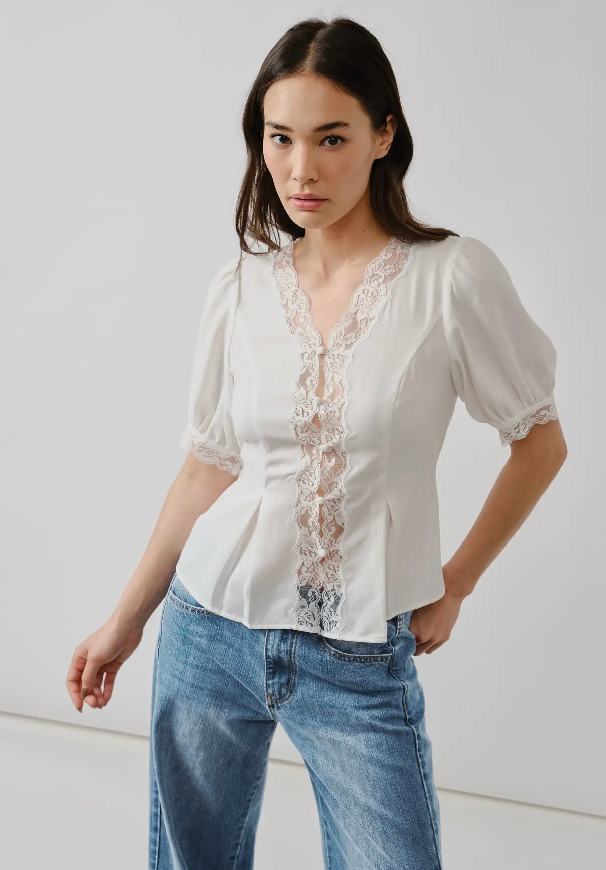 COCKTAIL HOUR LACE BLOUSE