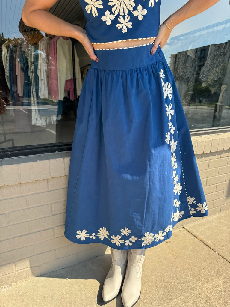 WINTER BLUES SKIRT