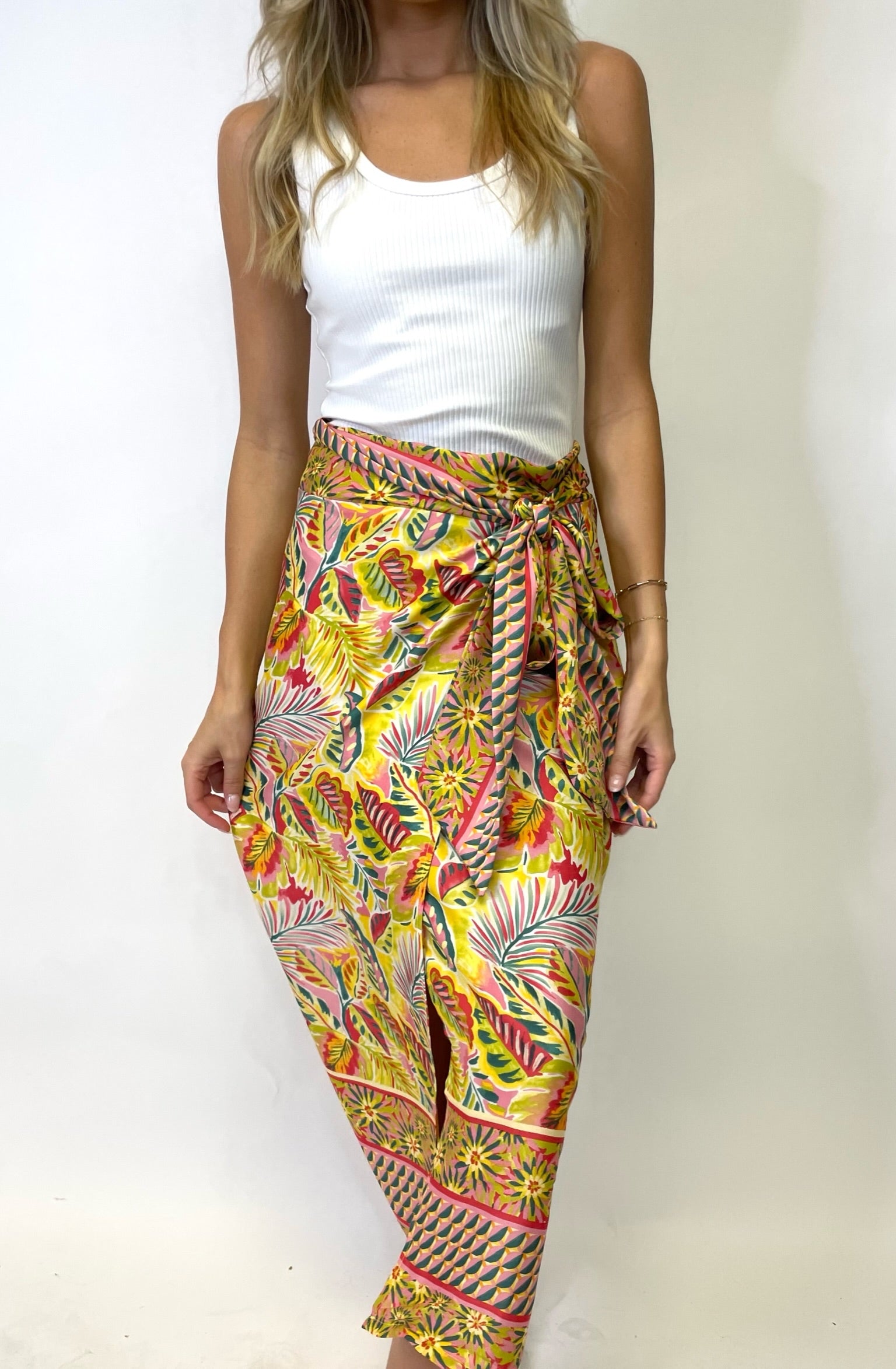 THE TROPICS WRAP SKIRT