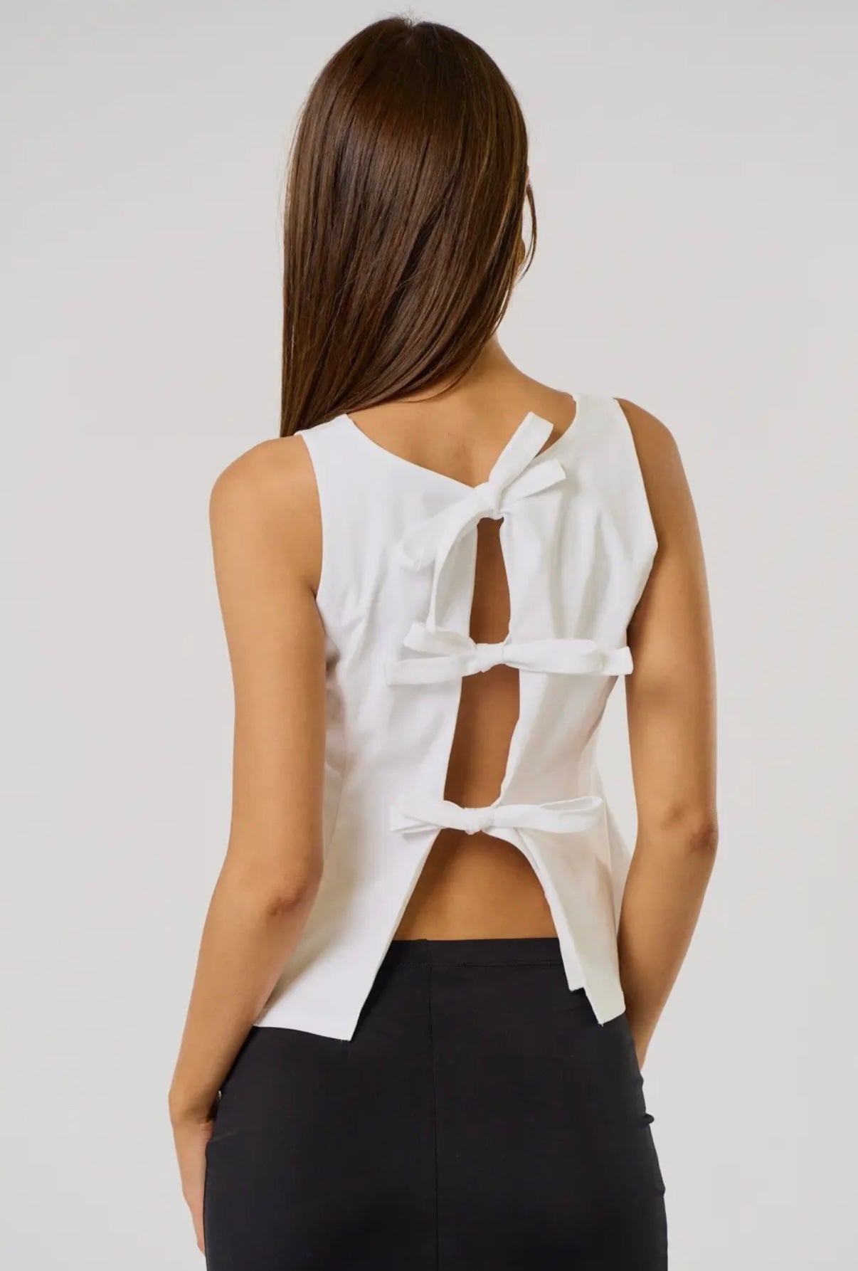 CRESCENT PEPLUM TOP