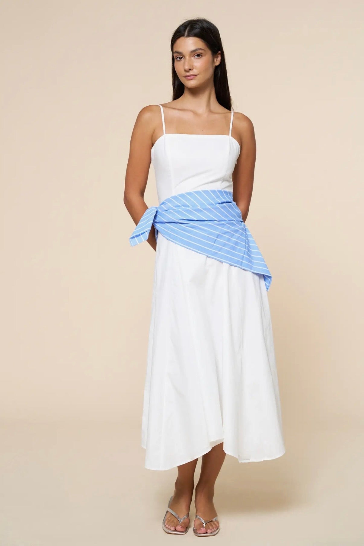 AMALFI SUNSET SCARF DRESS