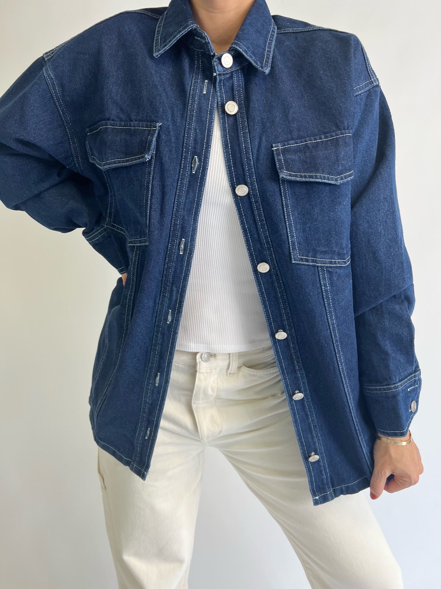 THE PARKER DENIM TOP
