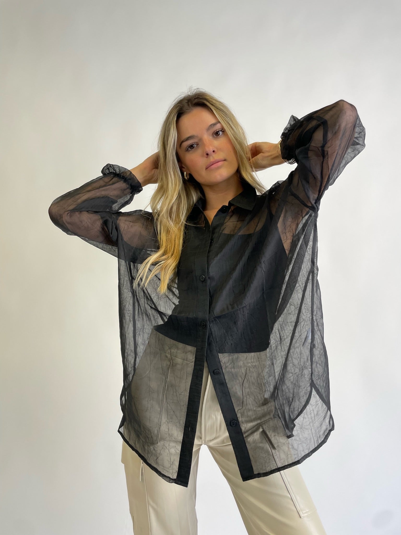 THE EVA SHEER BLOUSE