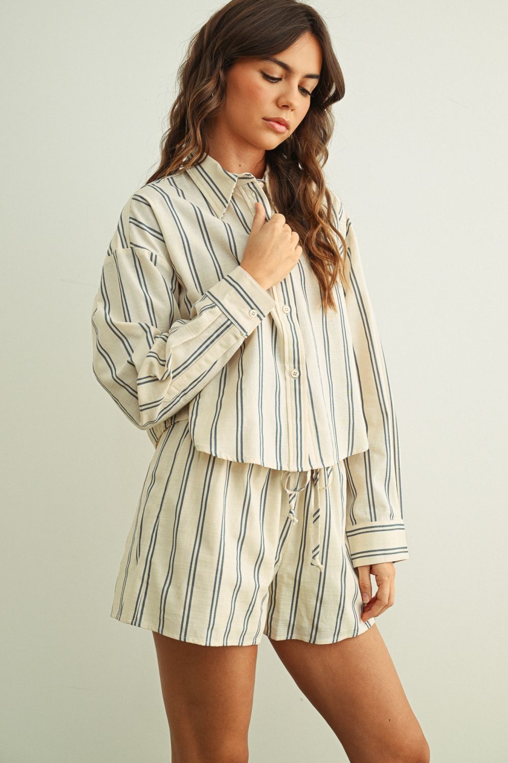 STELLA STRIPED SHORTS - Esther Penn