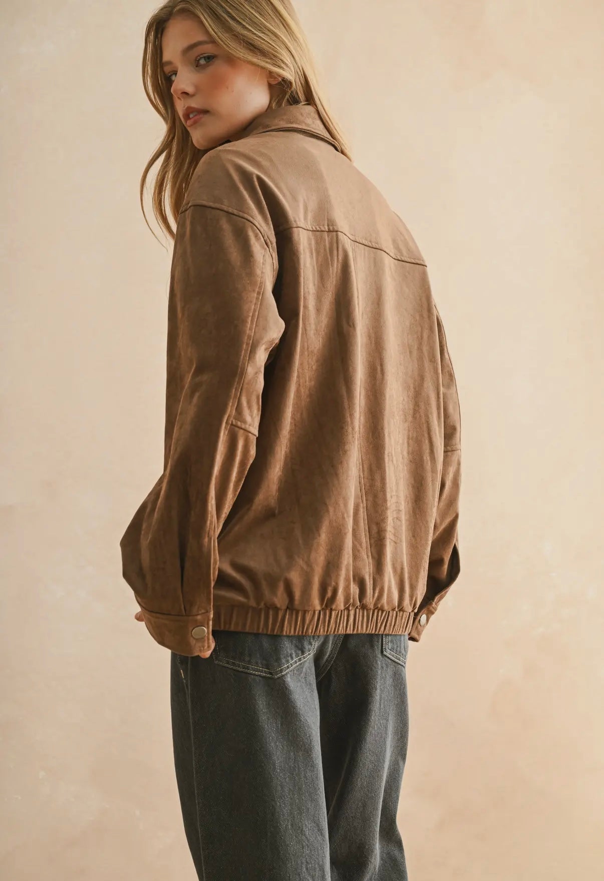 ASPEN SUEDE BOMBER JACKET