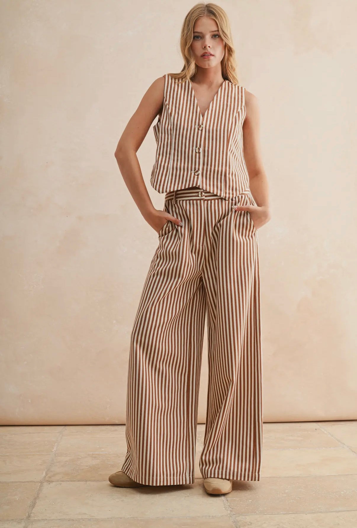 CAMDEN STRIPED PANTS