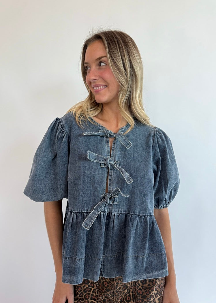 NORAH DENIM BLOUSE
