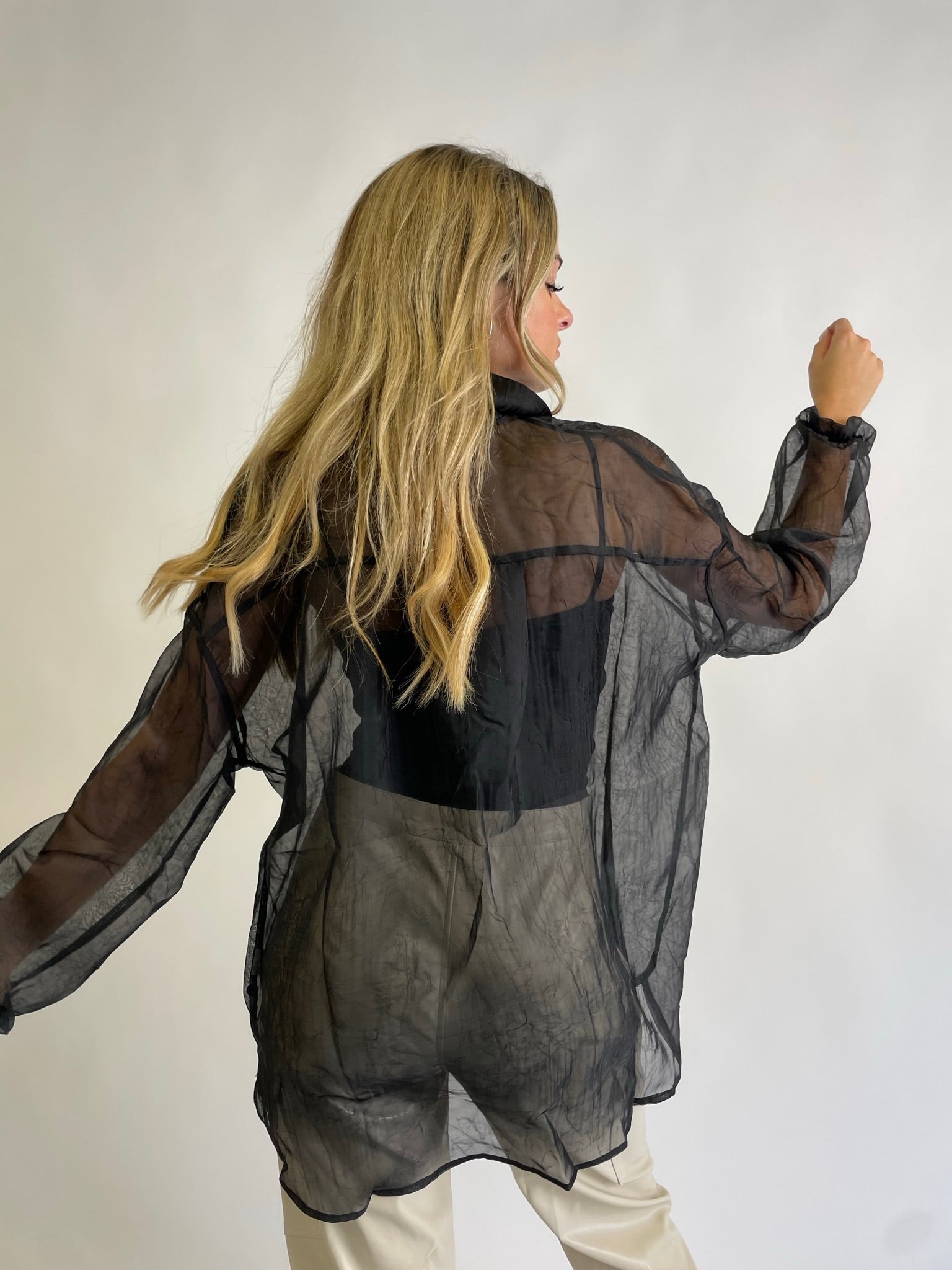 THE EVA SHEER BLOUSE