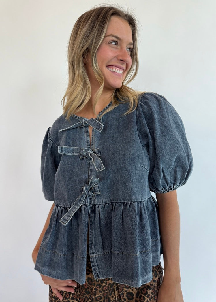 NORAH DENIM BLOUSE