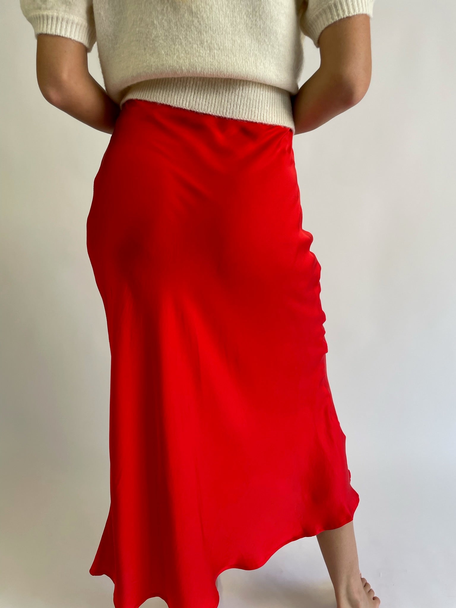 THE ROCK N ROLL MIDI SKIRT