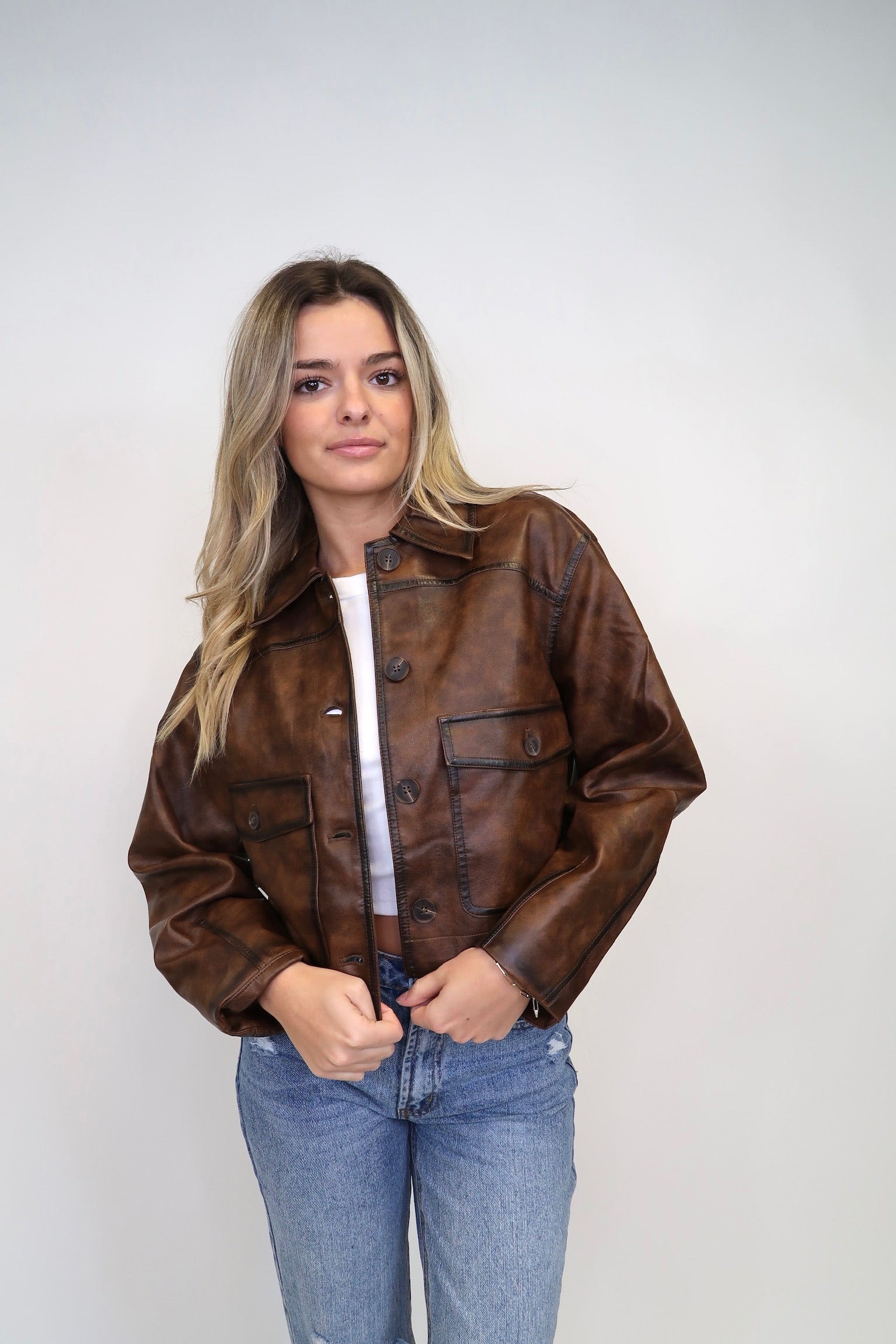 THE AGENCY LEATHER JACKET