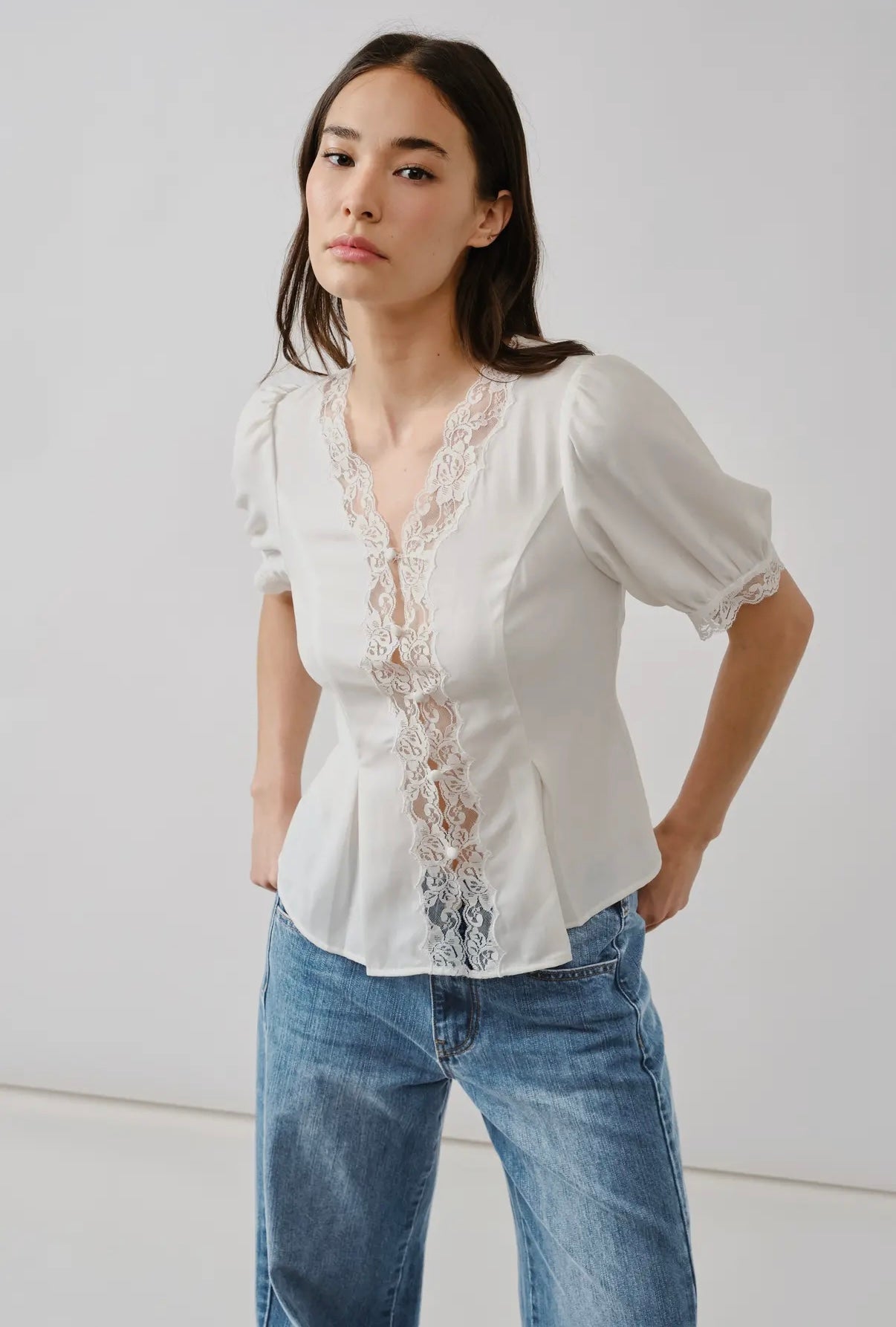 COCKTAIL HOUR LACE BLOUSE
