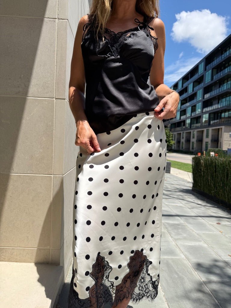 POLKA DOT LACE SKIRT - Esther Penn