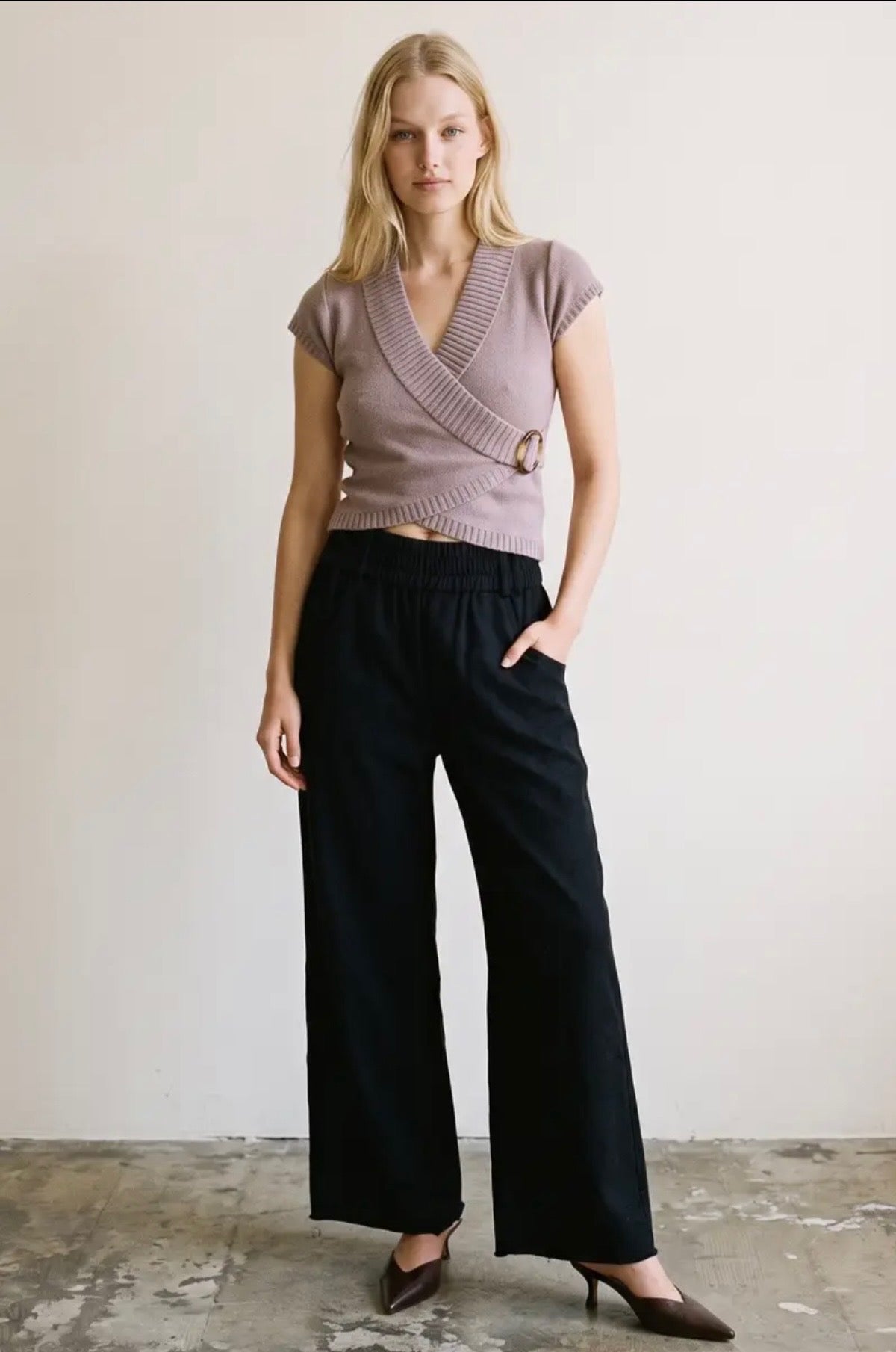 Mocha Wrap Top