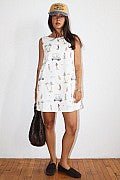 GOLF PRINT MINI DRESS - Esther Penn