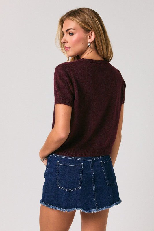 BERRY SWEATER TOP - Esther Penn