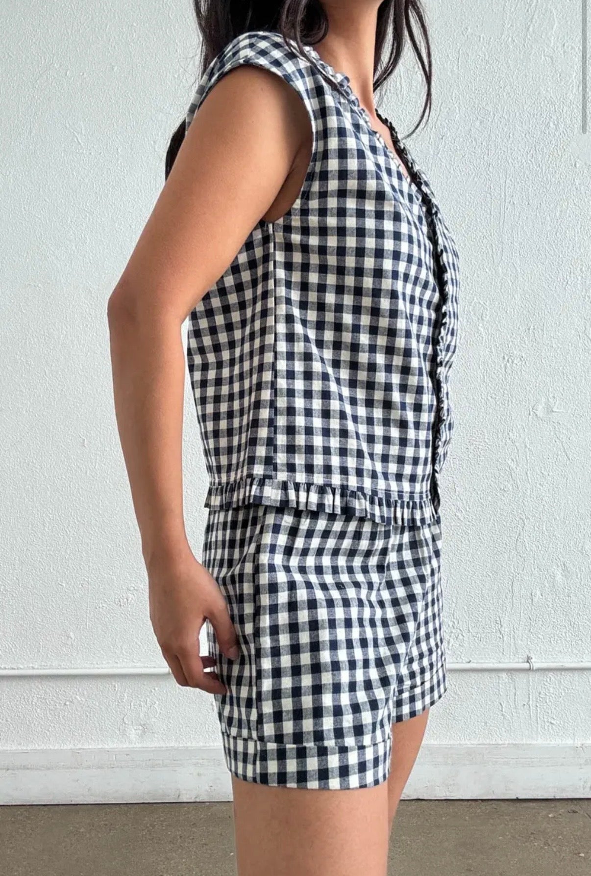 SUNDANCE GINGHAM SHORTS - Esther Penn