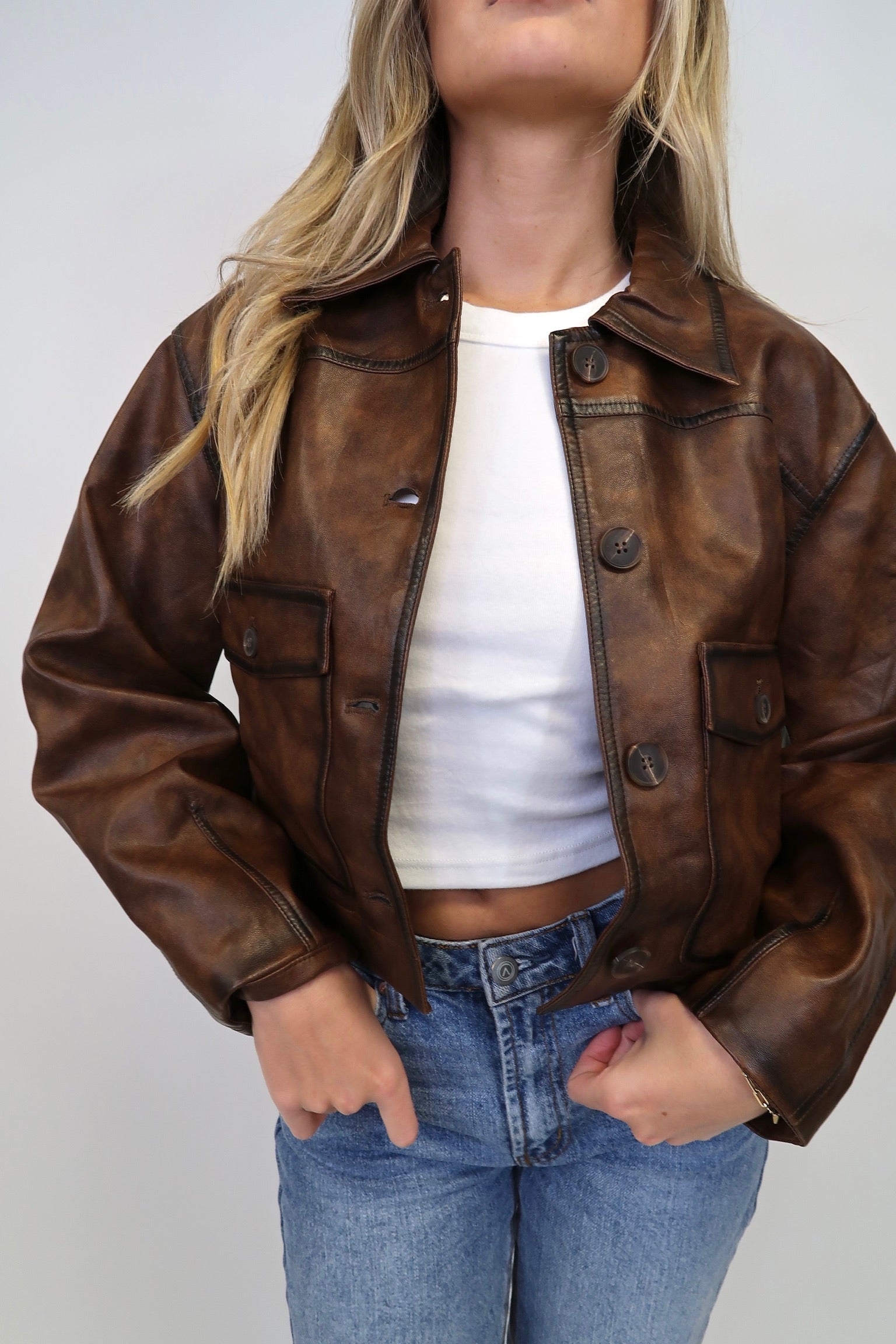 THE AGENCY LEATHER JACKET