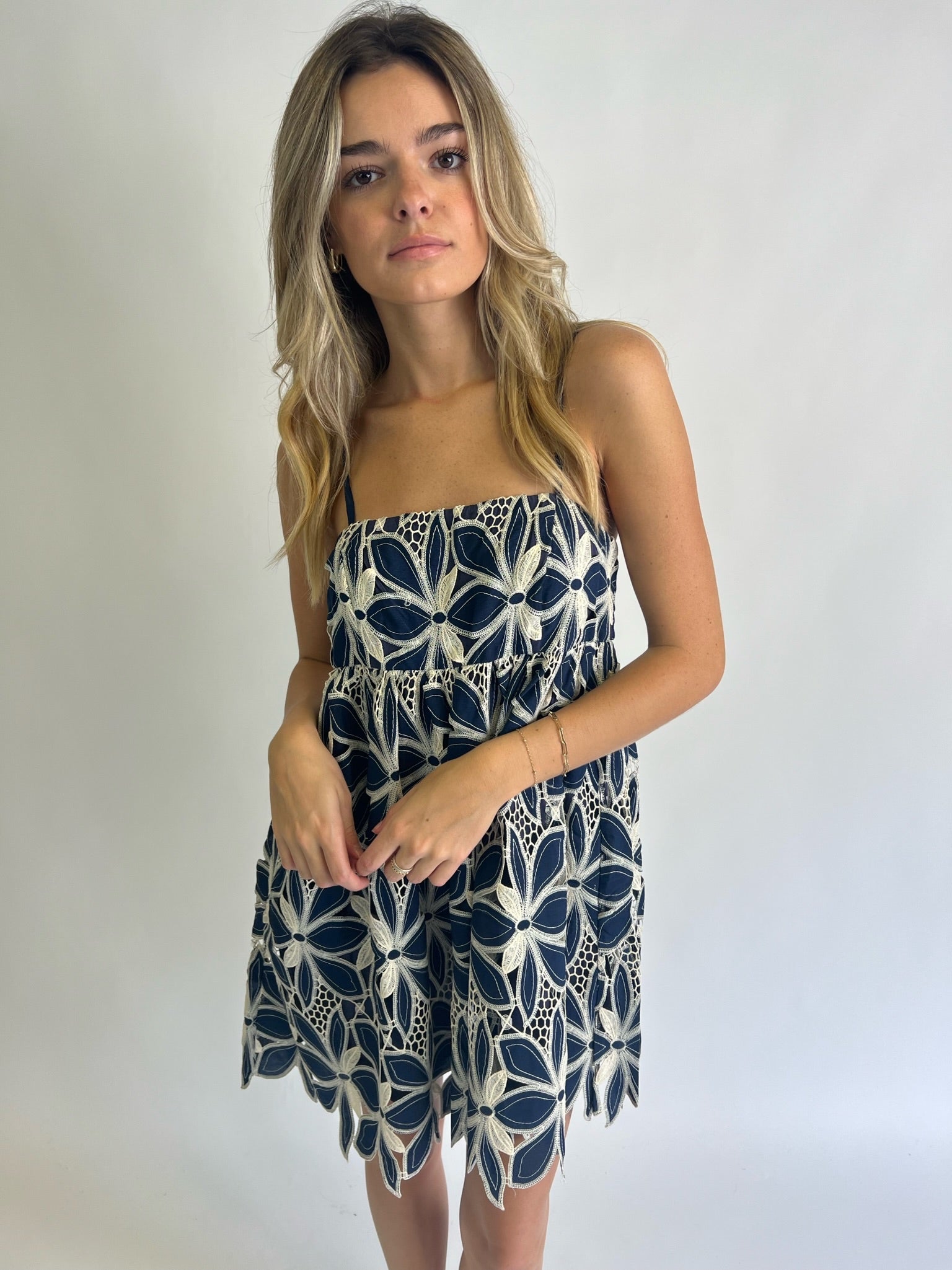THE CLAIRE EMBORIDERED DRESS