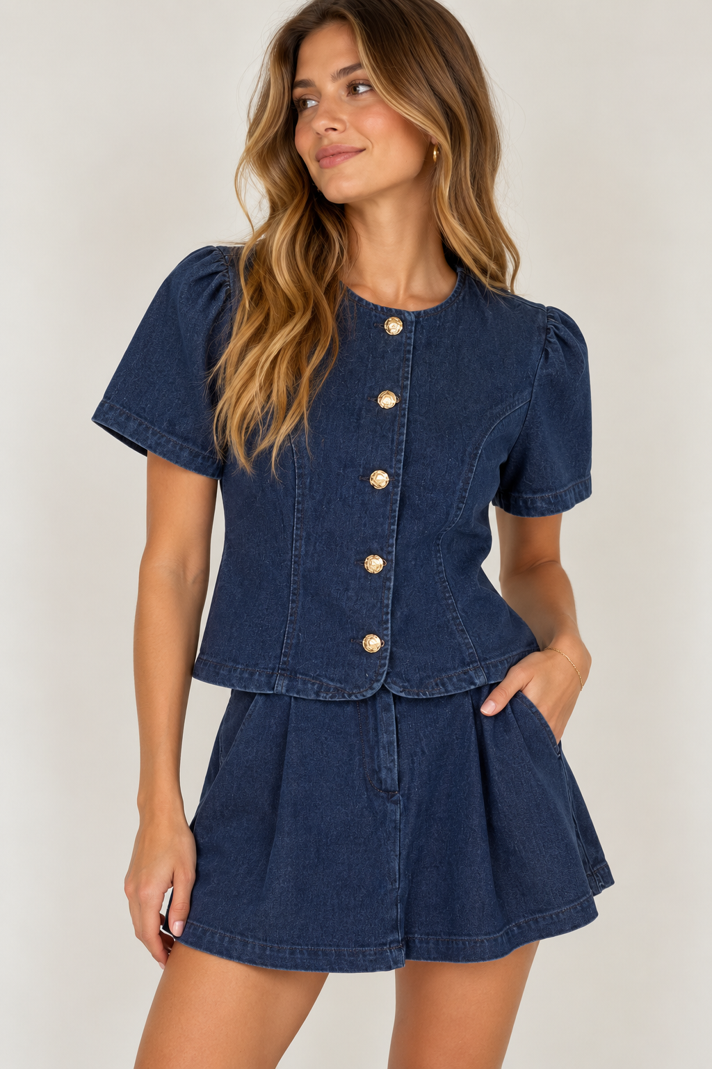Jessi Denim Top