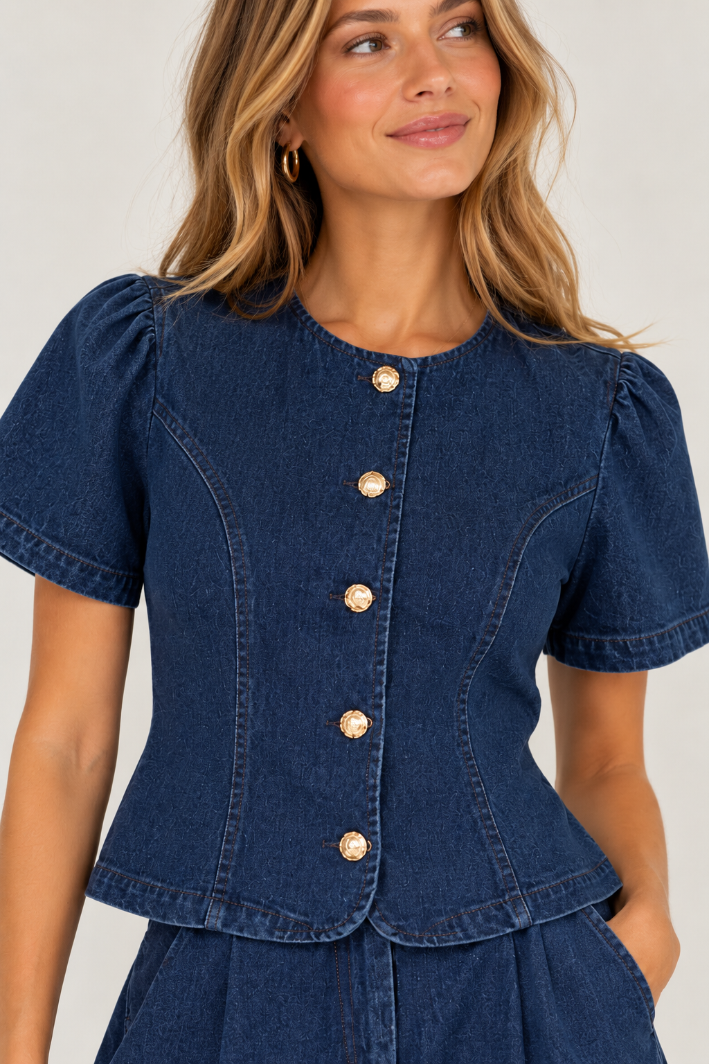 Jessi Denim Top