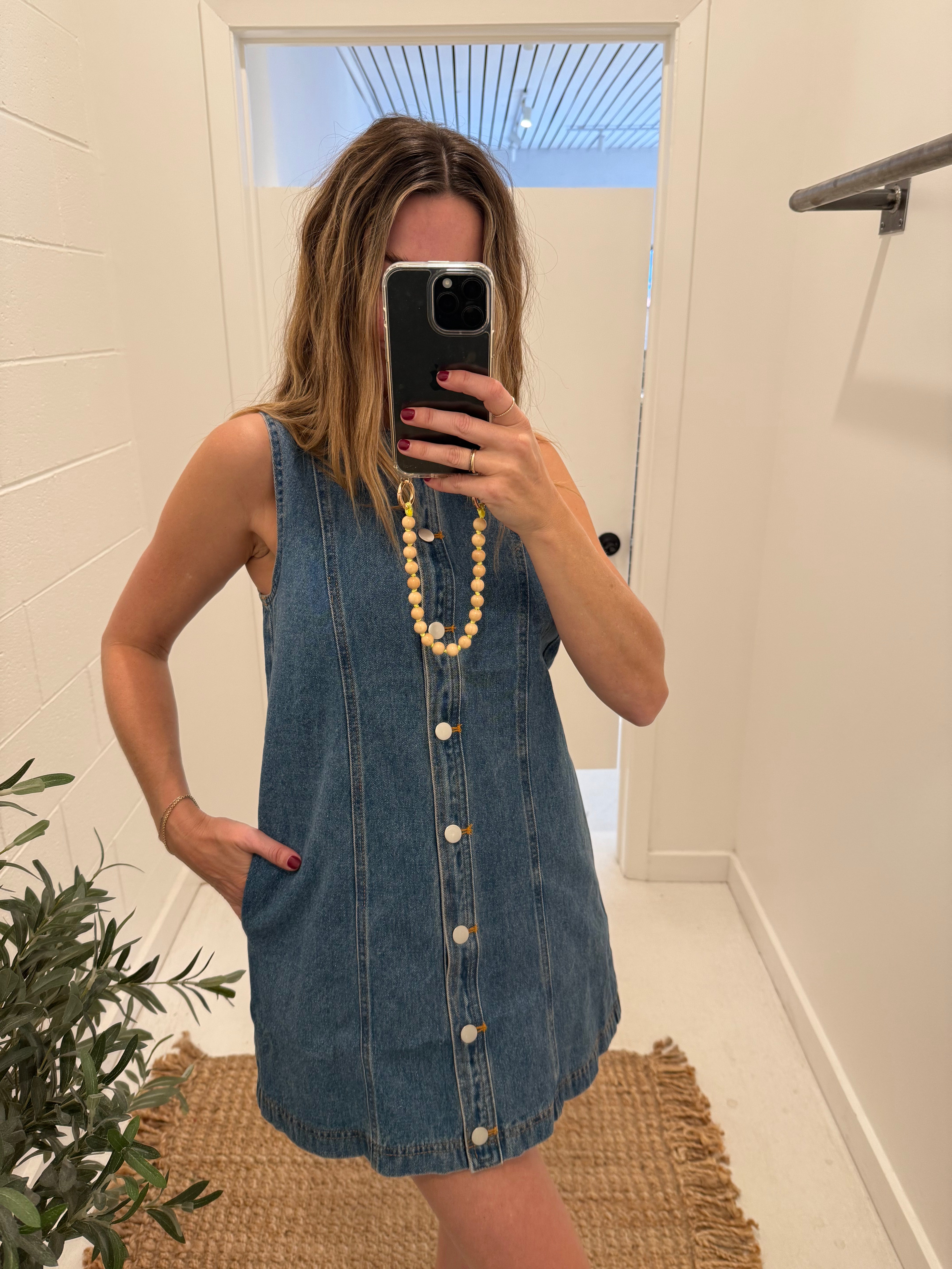 DENIM MINI DRESS