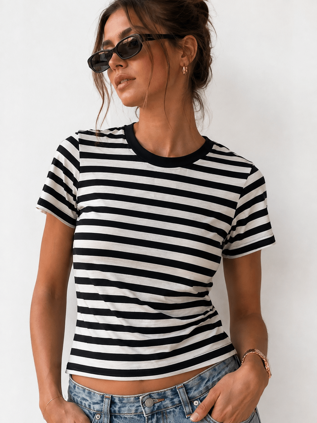 FORE STRIPED TEE - Esther Penn
