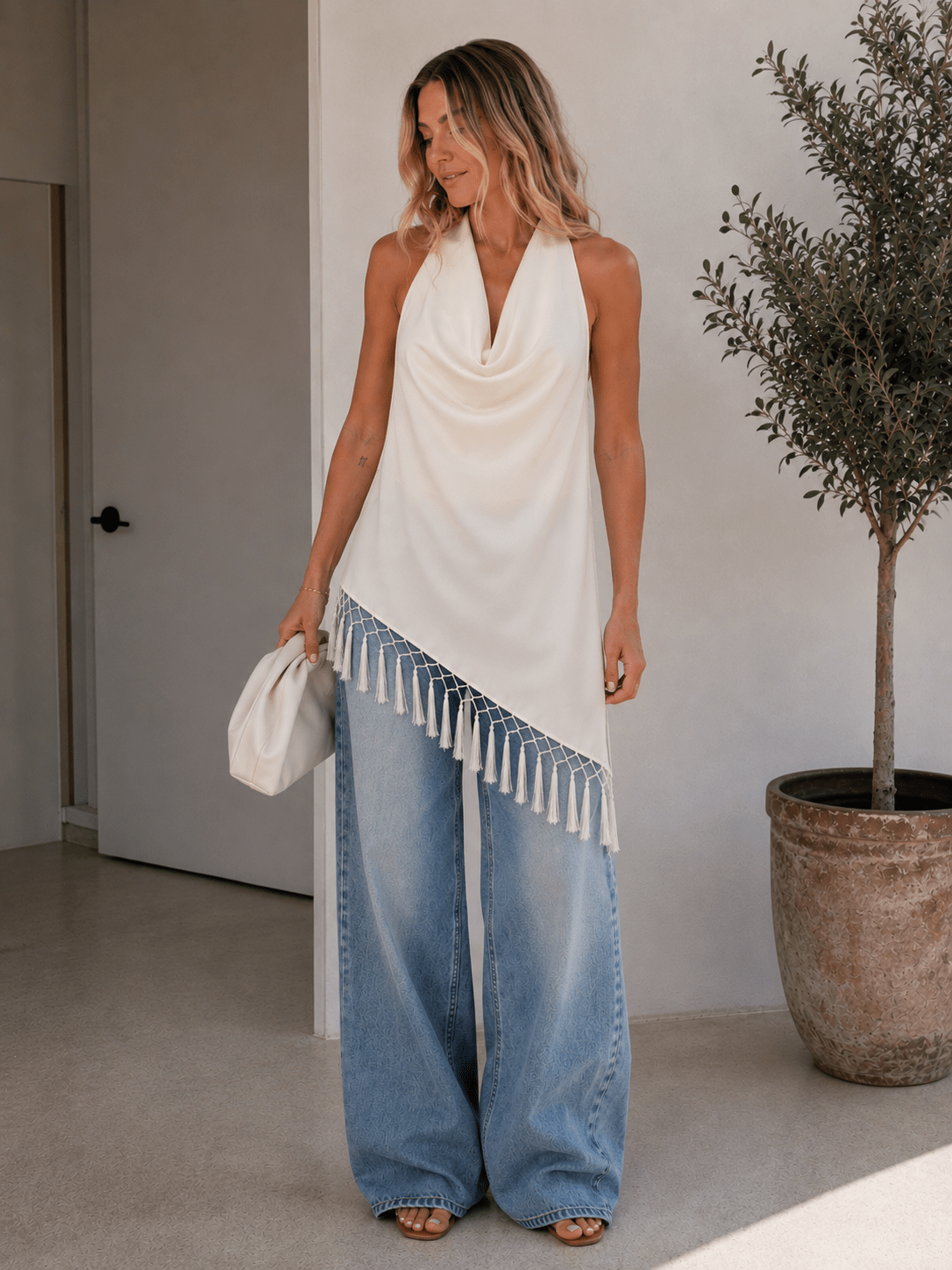 TORI FRINGE TOP - Esther Penn