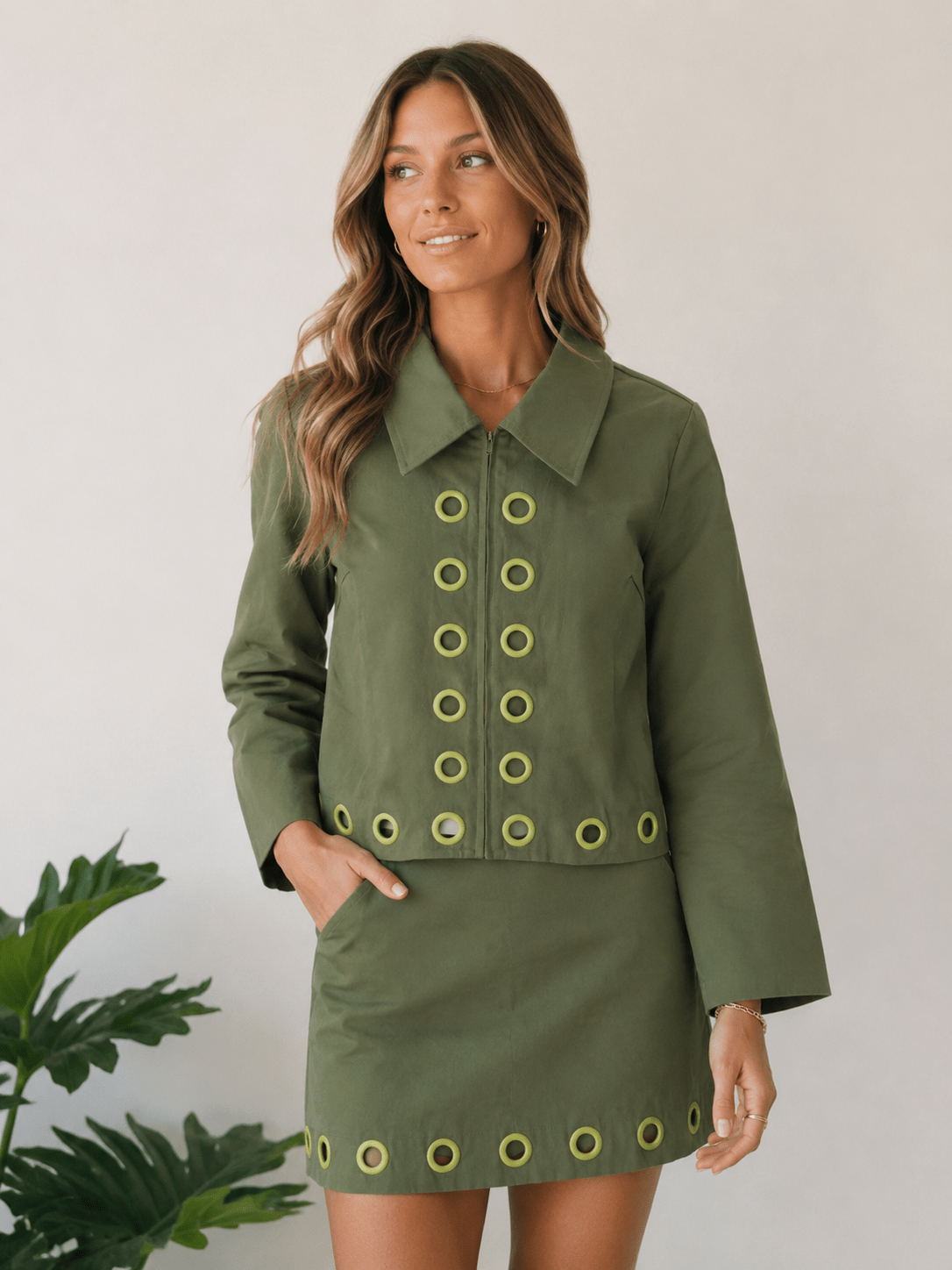 Marina Green Mini Skirt - Esther Penn