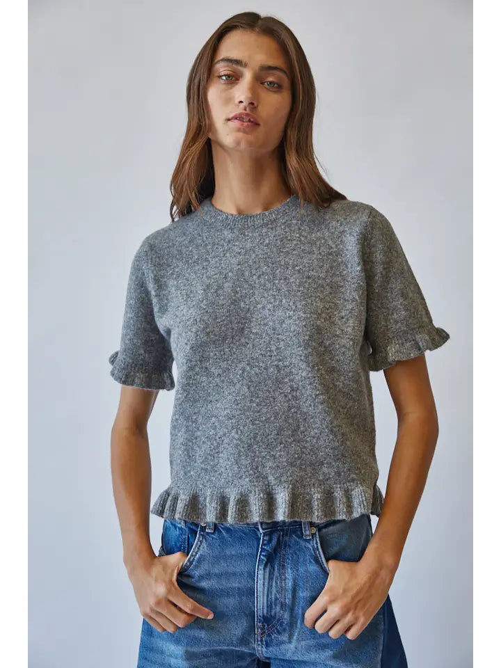 HANNA RUFFLE SWEATER