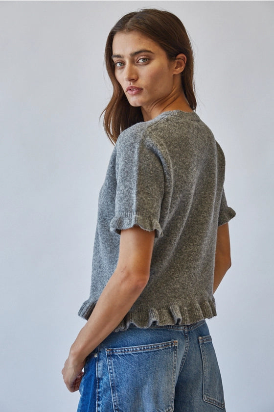 HANNA RUFFLE SWEATER