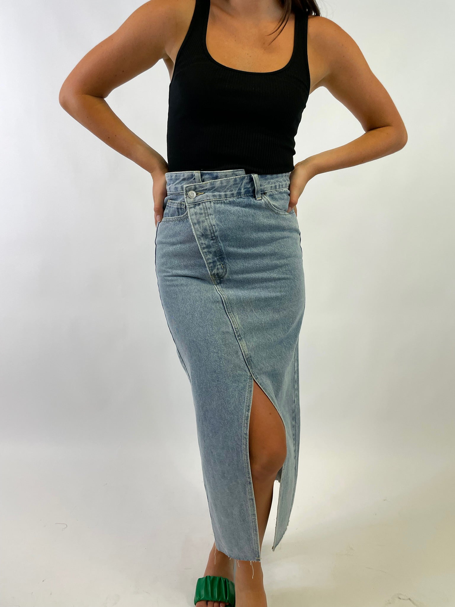Criss Cross Maxi Skirt