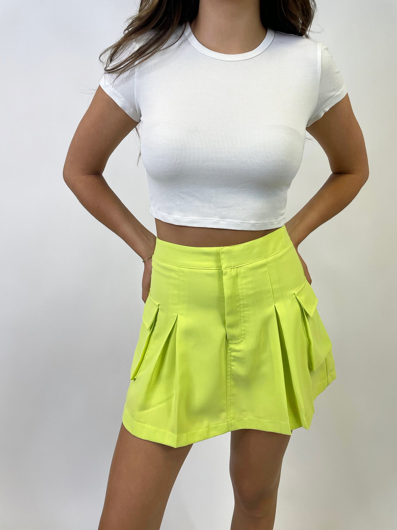 THE NEON CARGO SKORT