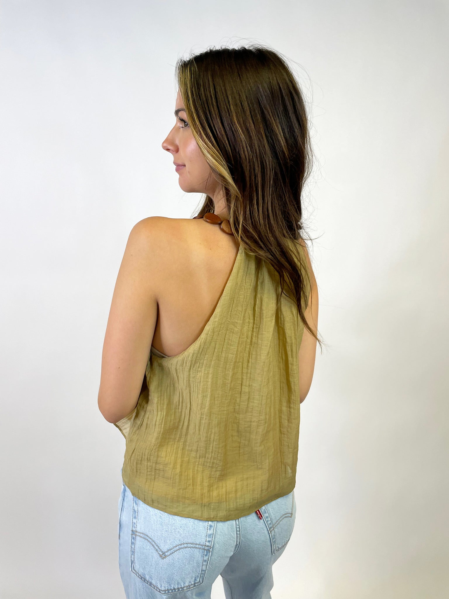THE BEADED HALTER TOP