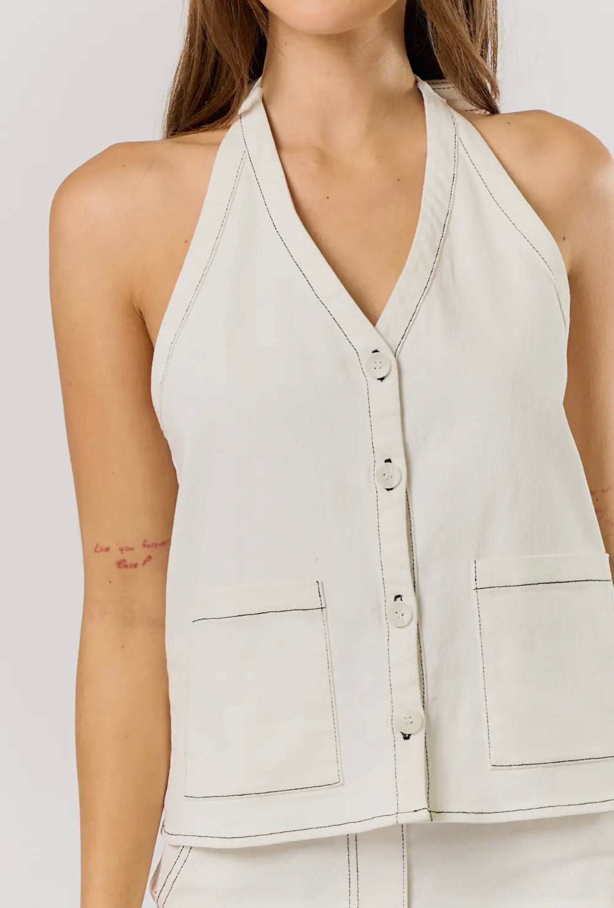 GOOD FEELS HALTER TOP