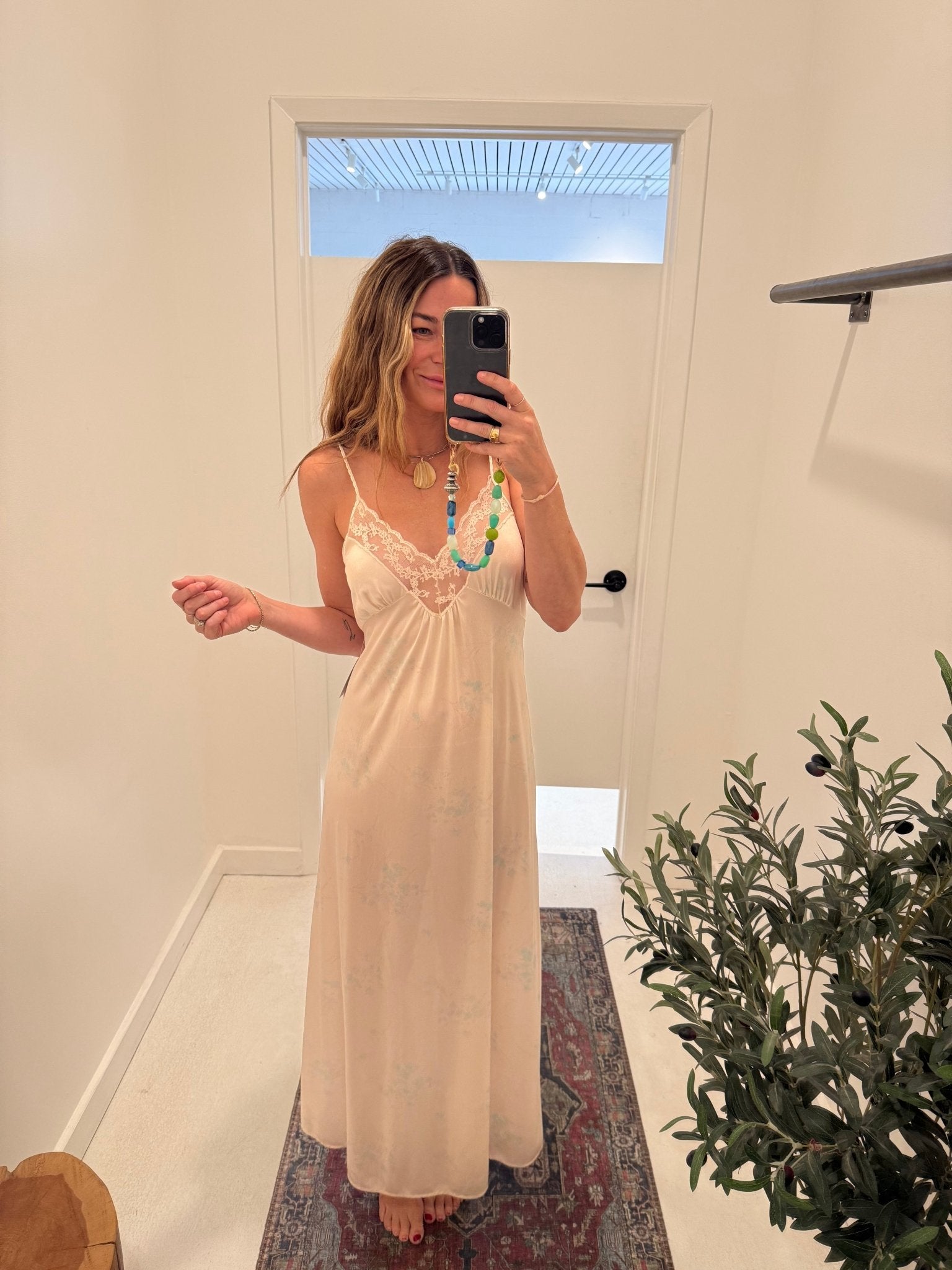 Vintage - Floral Maxi Slip Dress - Esther Penn