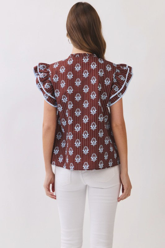JOLENE RUFFLE TOP