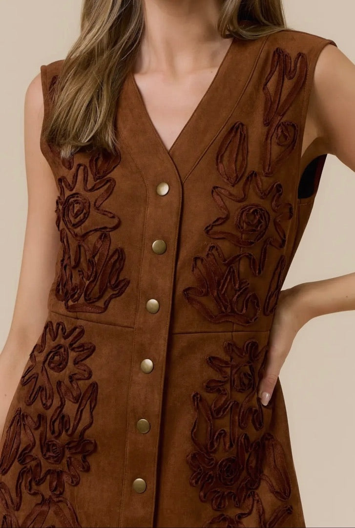 ELLIS SUEDE DRESS