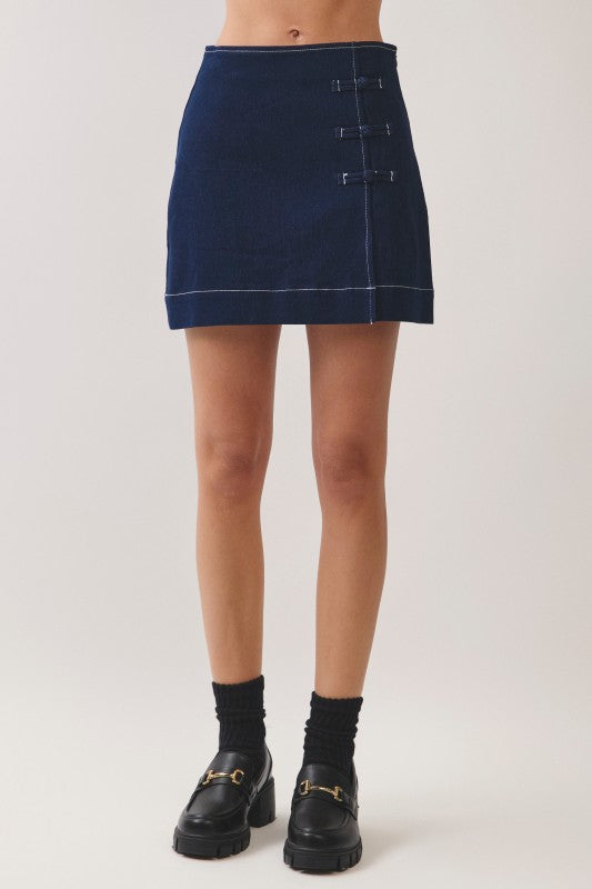 Lennox Blue Mini Skirt