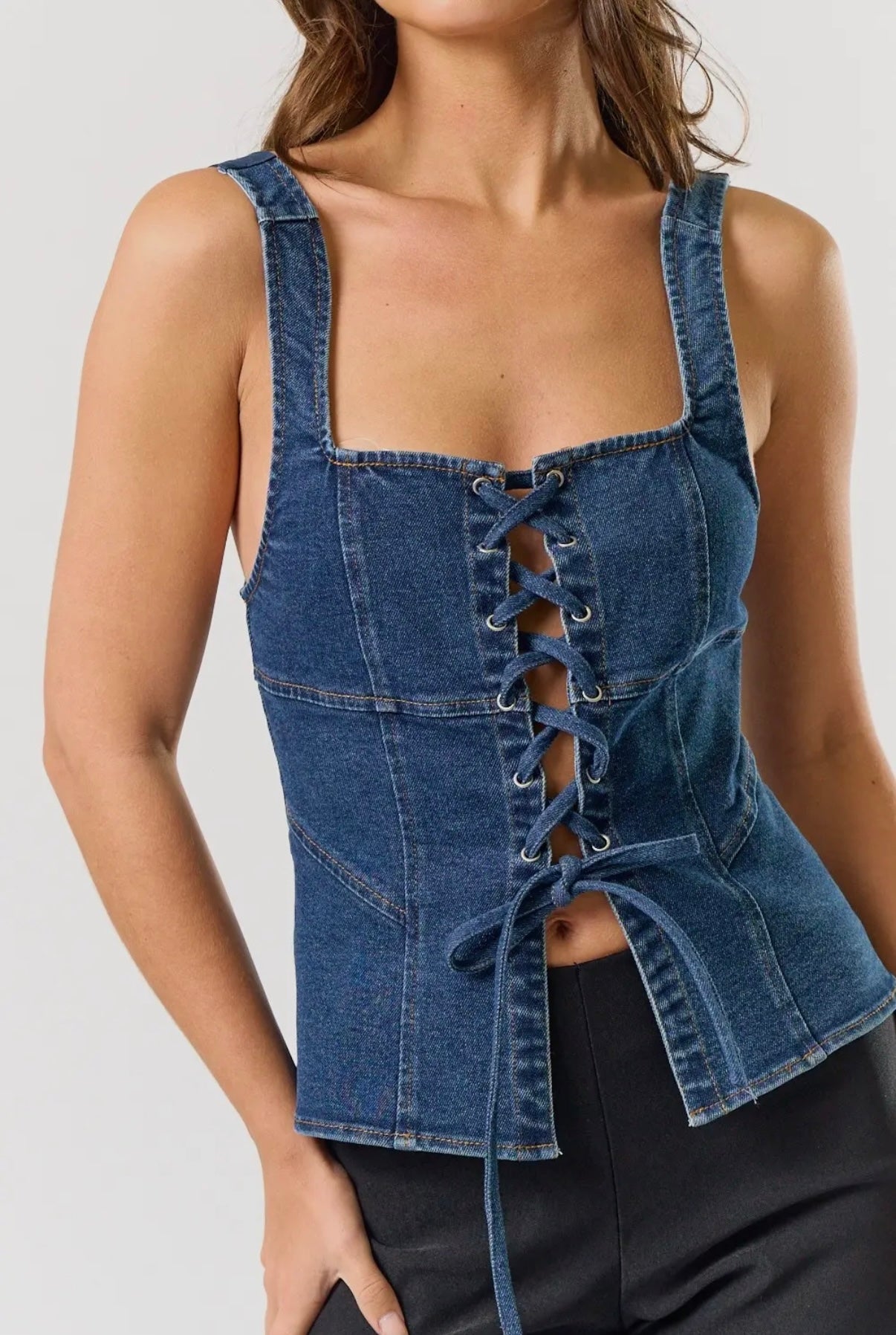BEVO DENIM HALTER