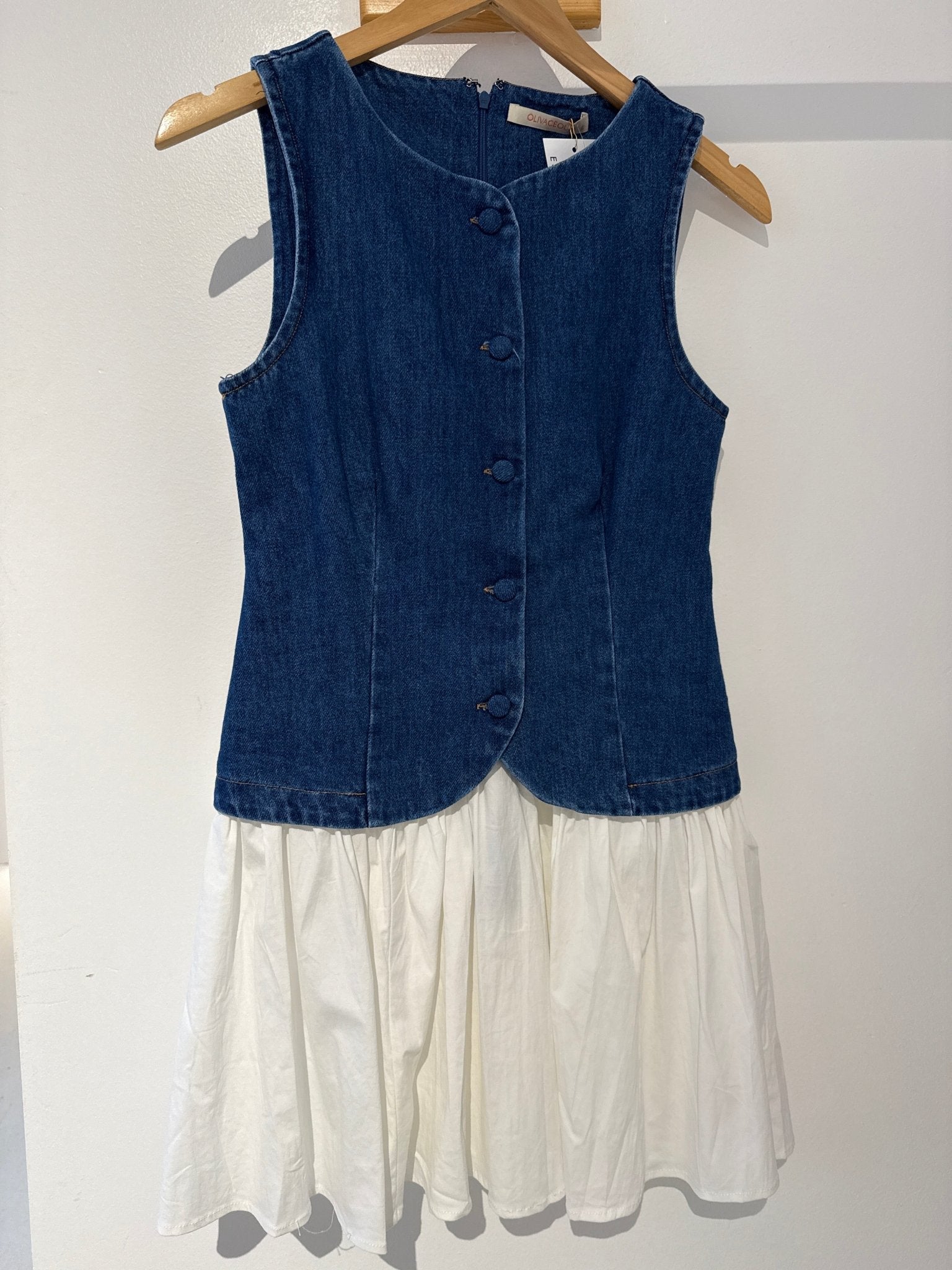 DENIM VEST DRESS - Esther Penn