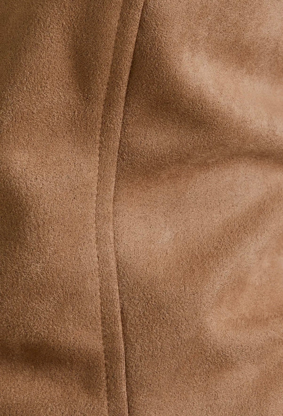 STRAPLESS SUEDE TOP