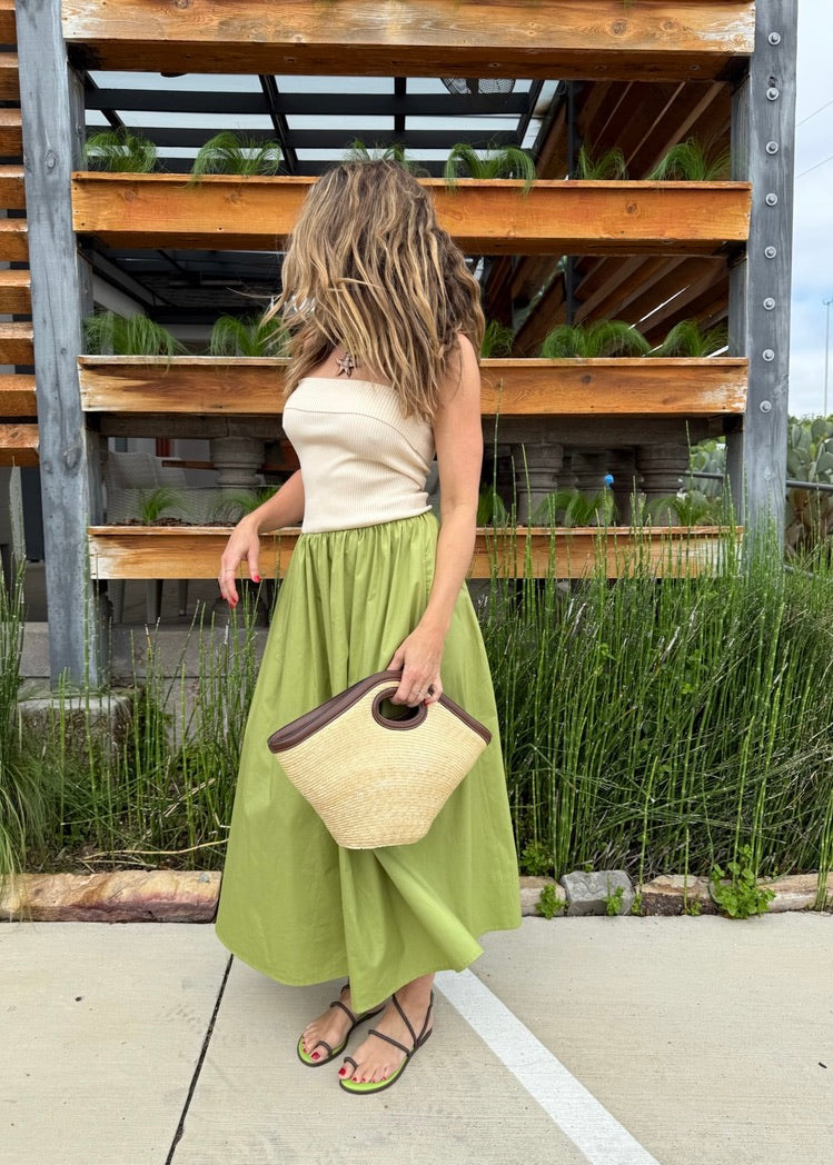 MIX MEDIA MIDI DRESS