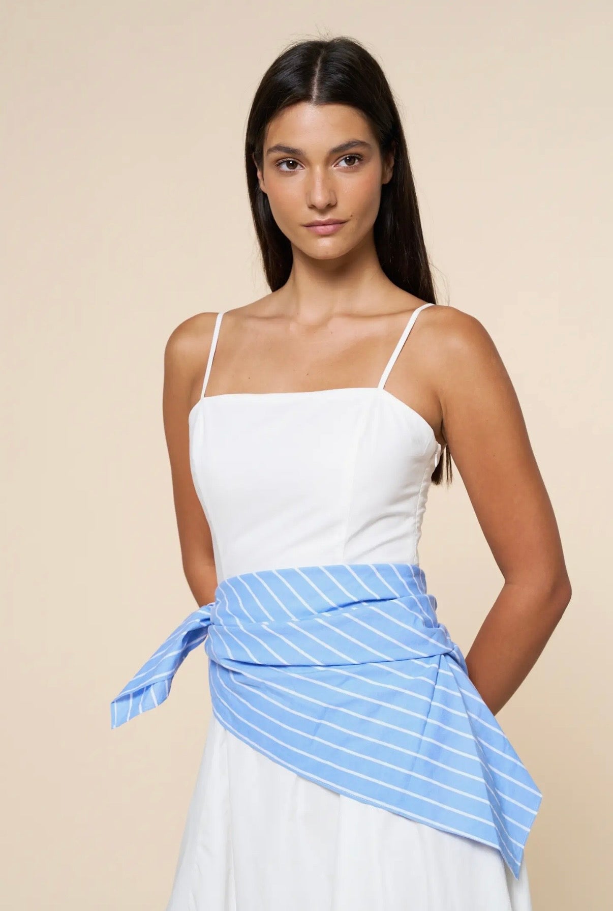 AMALFI SUNSET SCARF DRESS