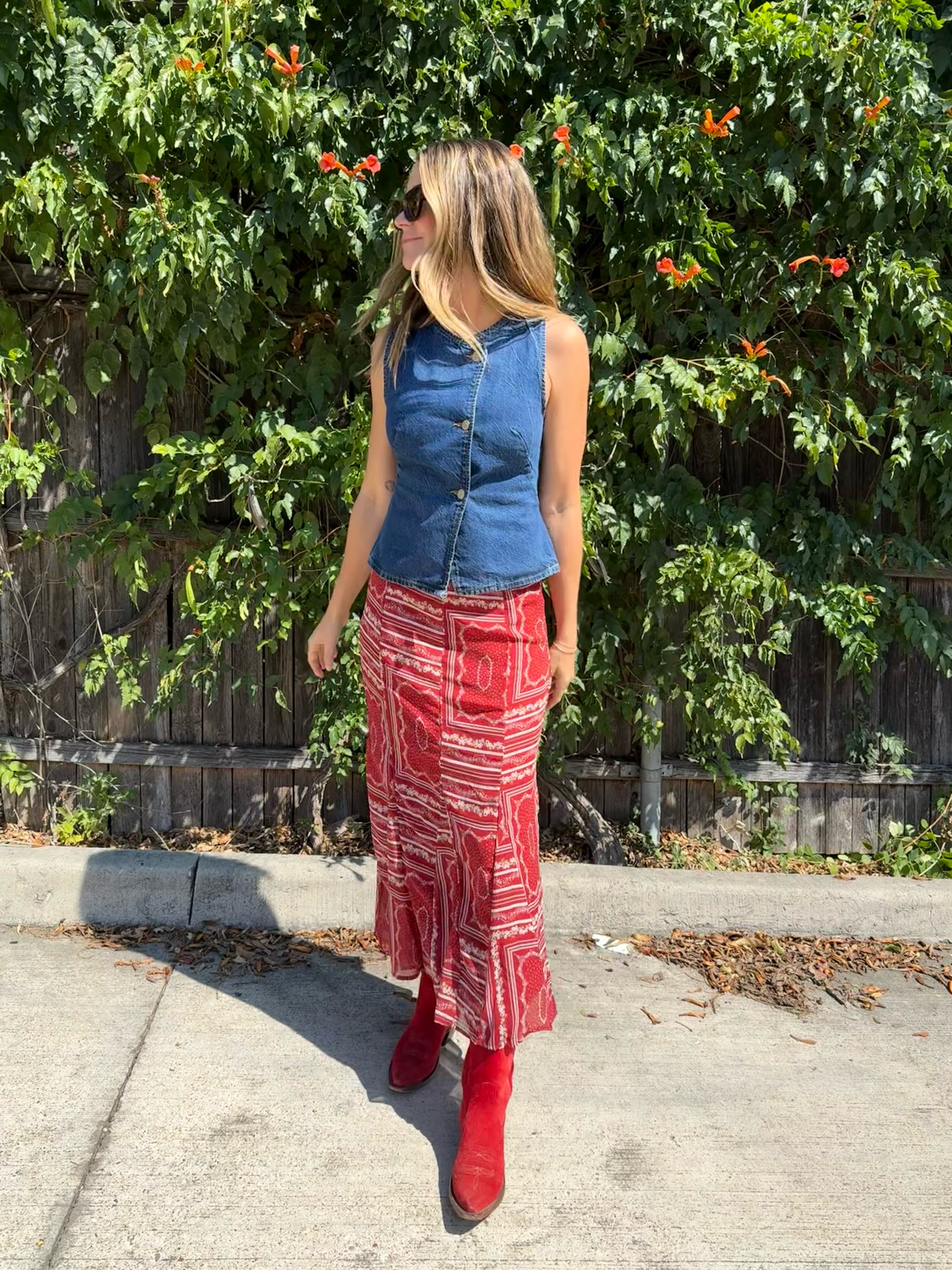 BANDANA MIDI SKIRT