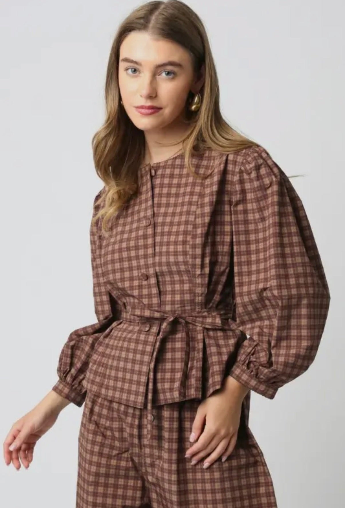 BELEN GINGHAM TOP