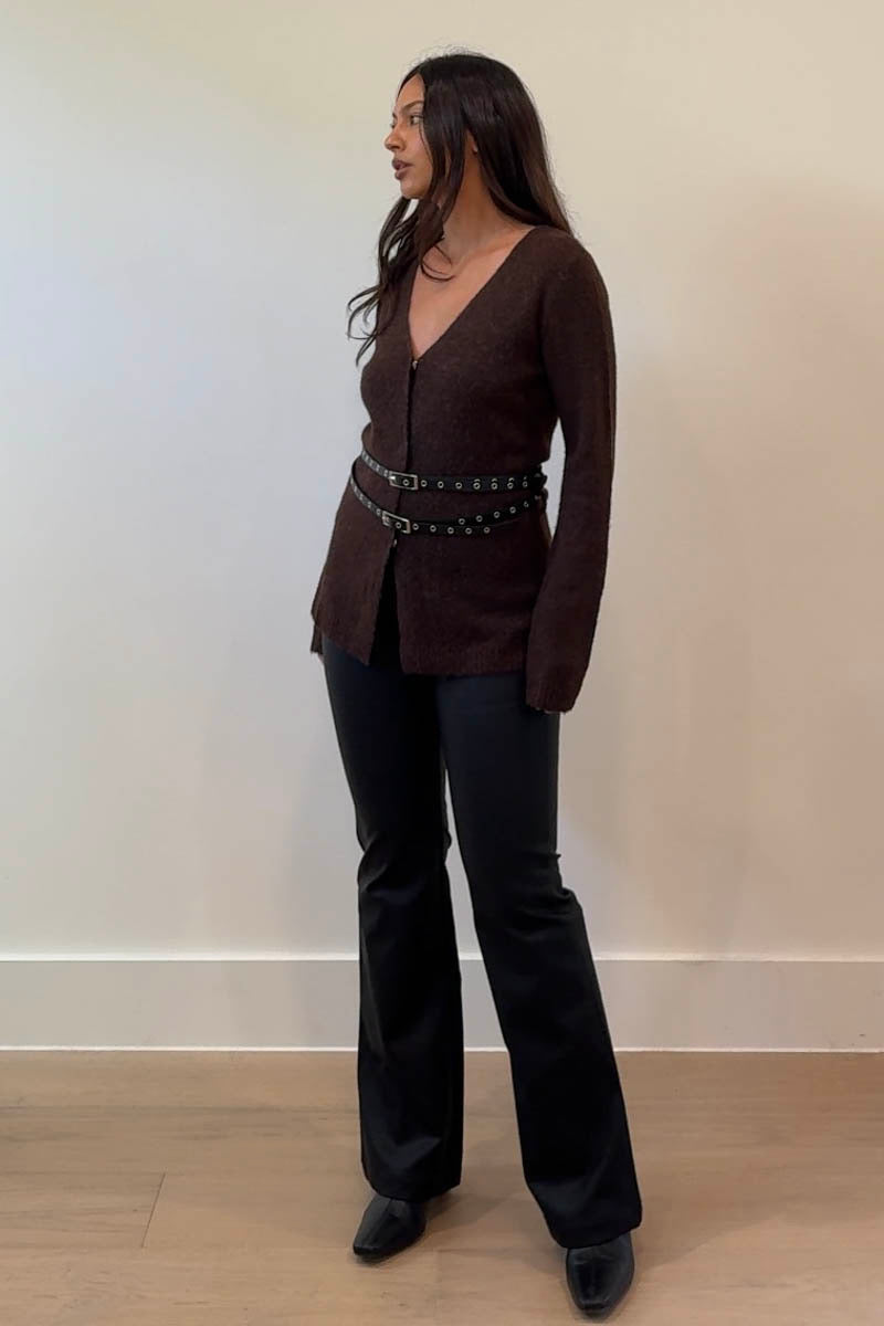 COOL GIRL BELTED SWEATER