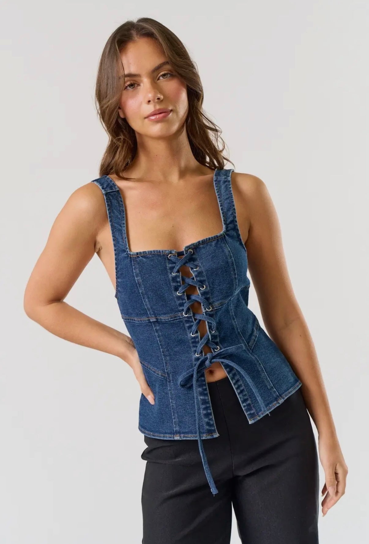 BEVO DENIM HALTER